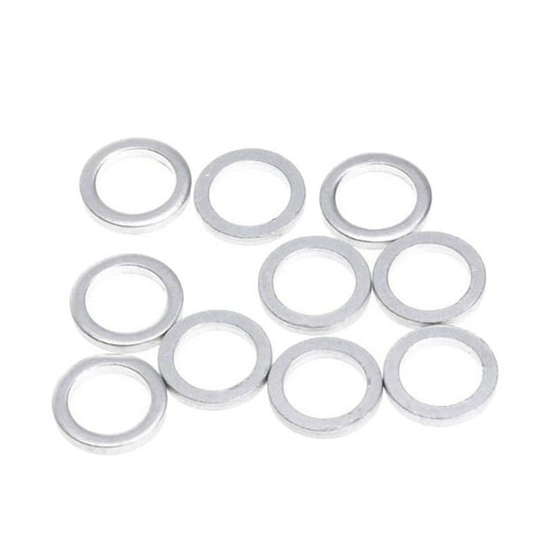 10 Count Aluminum Alloy Bike Spacer Headset Washer Chainring Gasket 12mm OD. 